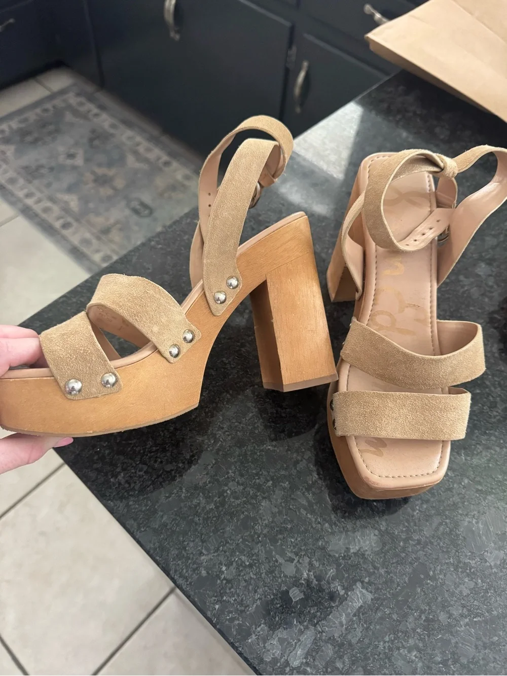 Sam Edelman Rosalind Suede Platform Sandal